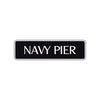 Navy Pier Road Aluminum Metal Novelty Street Plate Sign Wall Gift Decor
