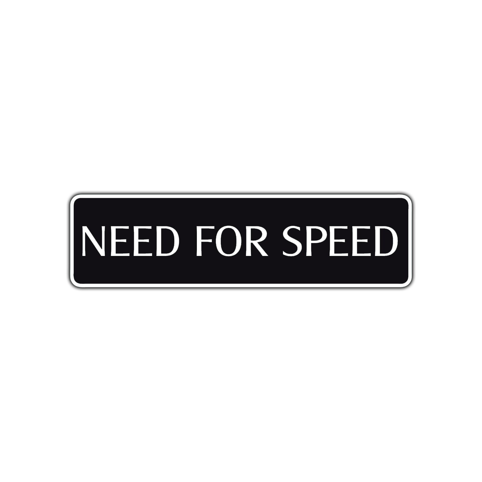 Need For Speed Road Aluminum Metal Novelty Street Plate Sign Wall Gift Decor