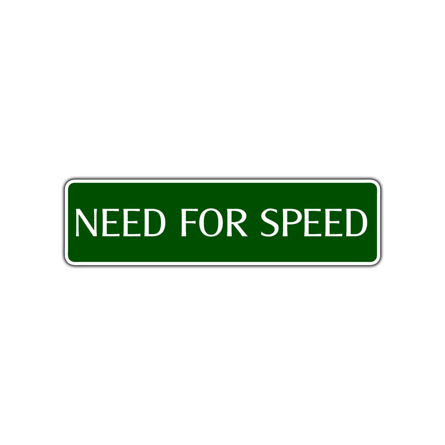 Need For Speed Road Aluminum Metal Novelty Street Plate Sign Wall Gift Decor