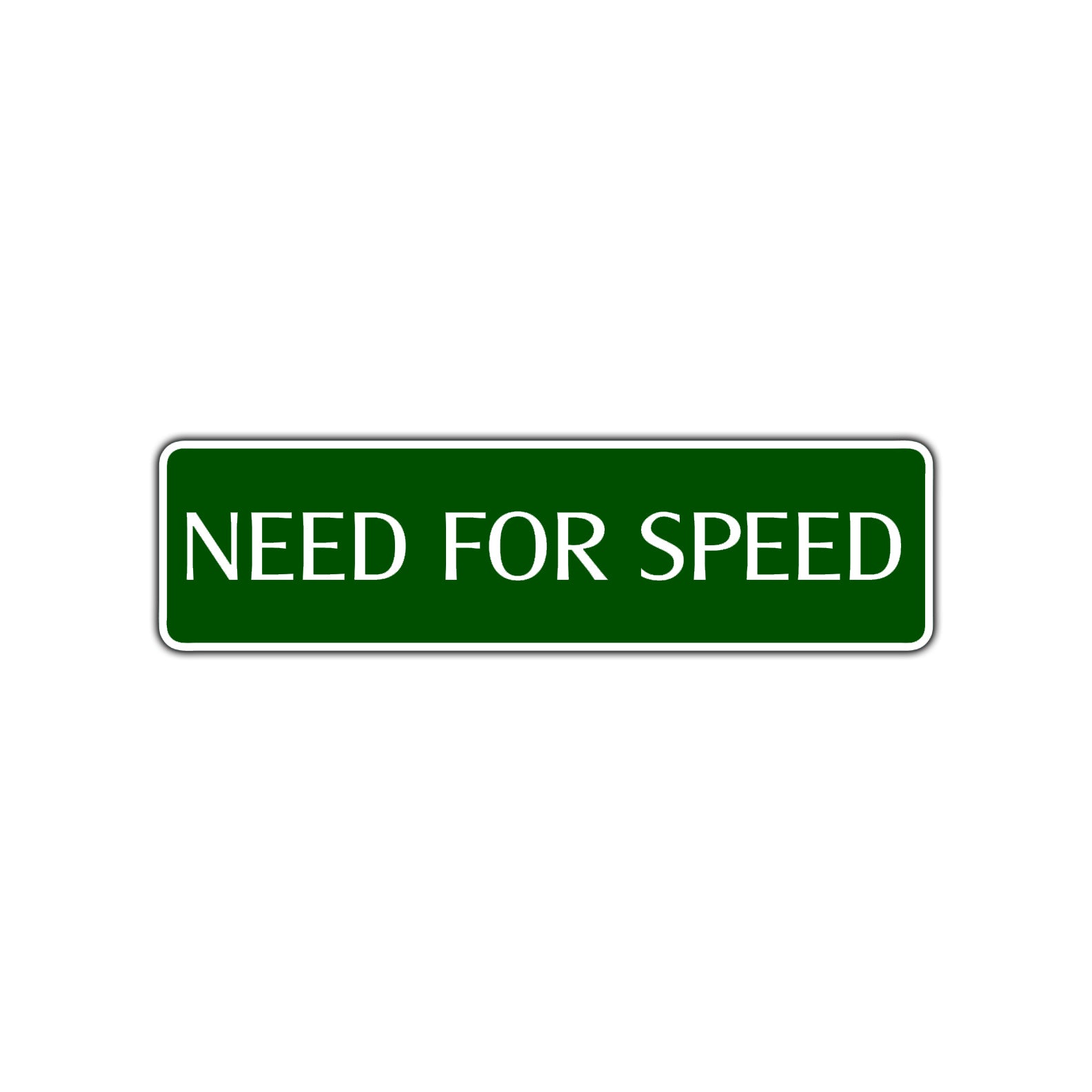 Need For Speed Road Aluminum Metal Novelty Street Plate Sign Wall Gift Decor