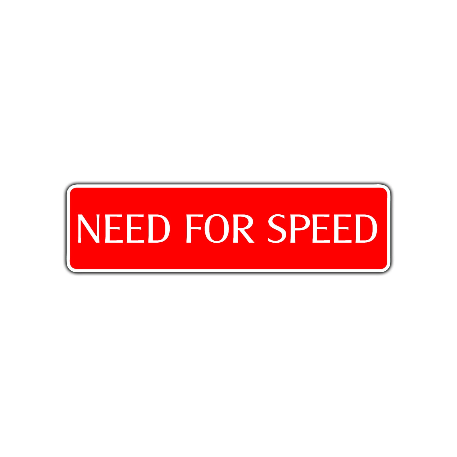 Need For Speed Road Aluminum Metal Novelty Street Plate Sign Wall Gift Decor