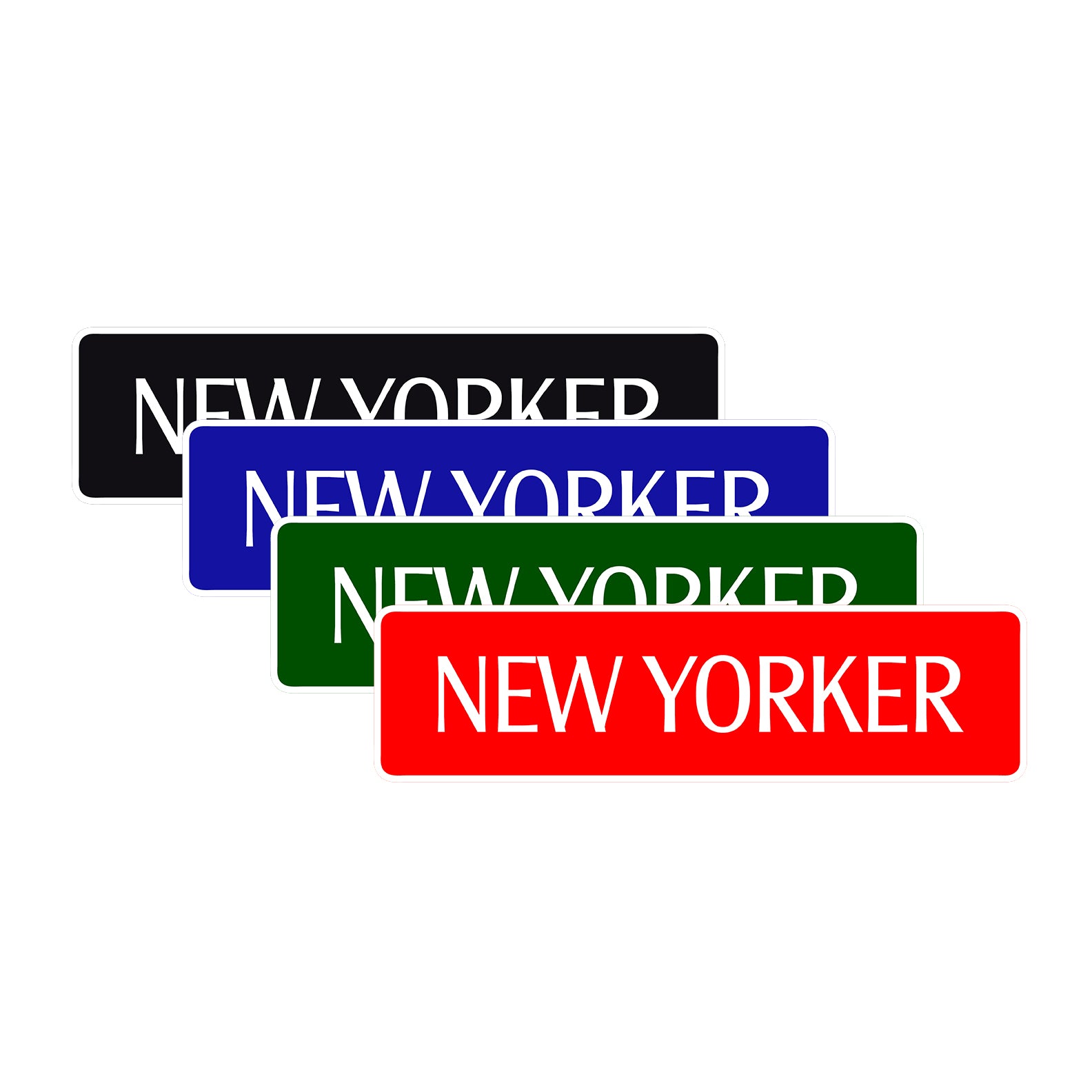 New Yorker Road Aluminum Metal Novelty Street Plate Sign Wall Gift Decor
