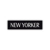 New Yorker Road Aluminum Metal Novelty Street Plate Sign Wall Gift Decor