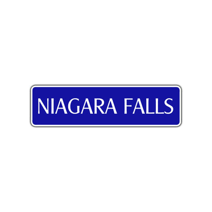 Niagara Falls Road Aluminum Metal Novelty Street Plate Sign Wall Gift Decor