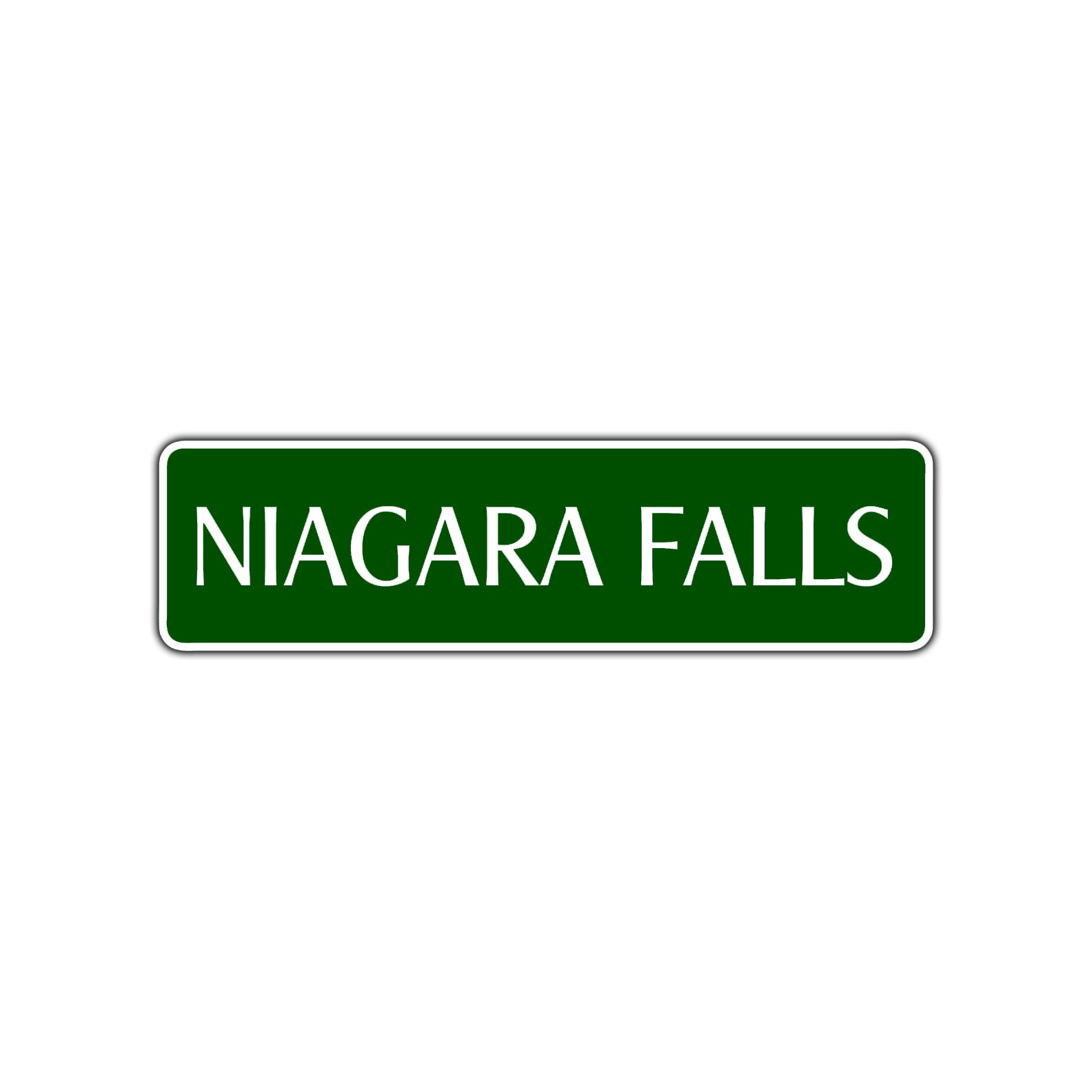 Niagara Falls Road Aluminum Metal Novelty Street Plate Sign Wall Gift Decor