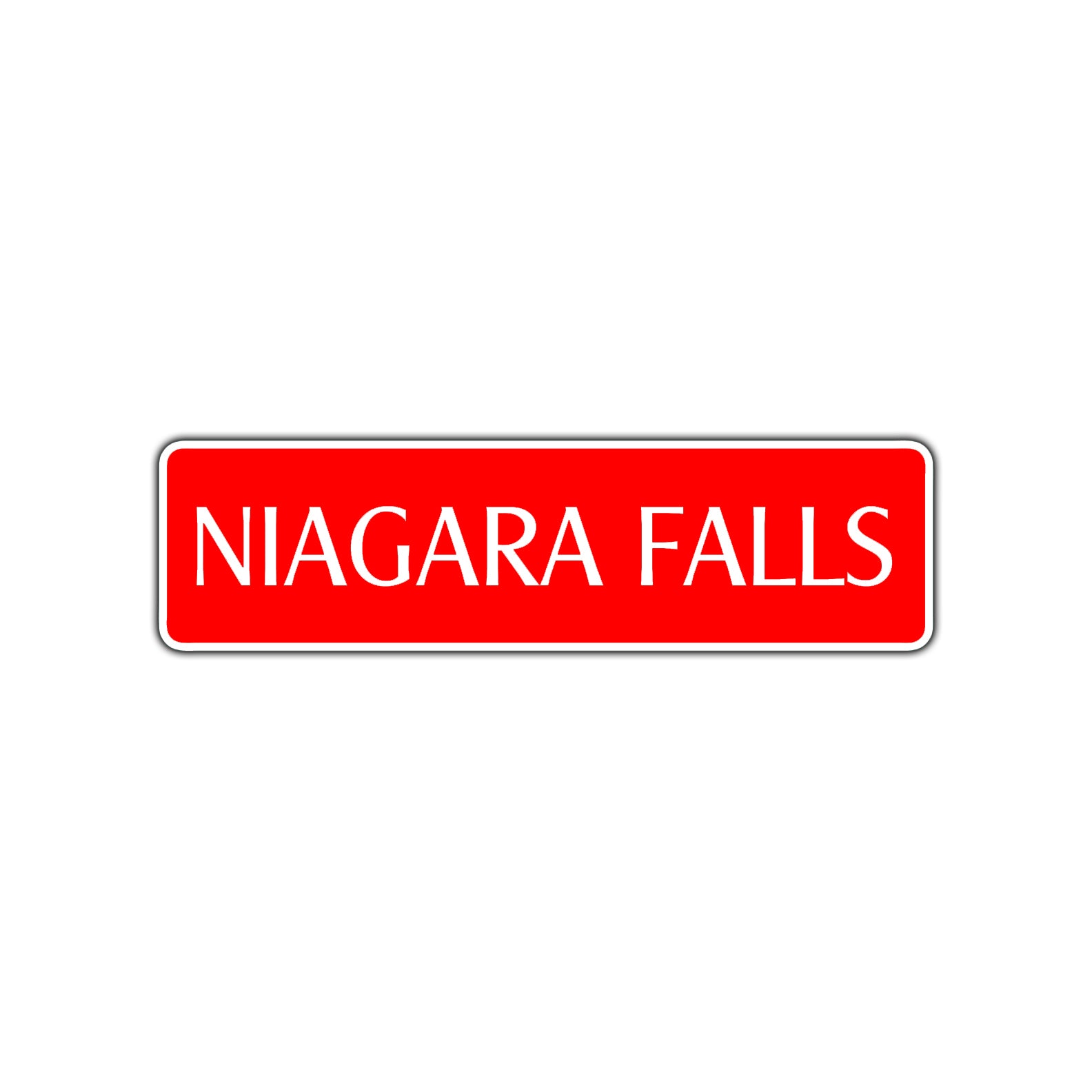 Niagara Falls Road Aluminum Metal Novelty Street Plate Sign Wall Gift Decor