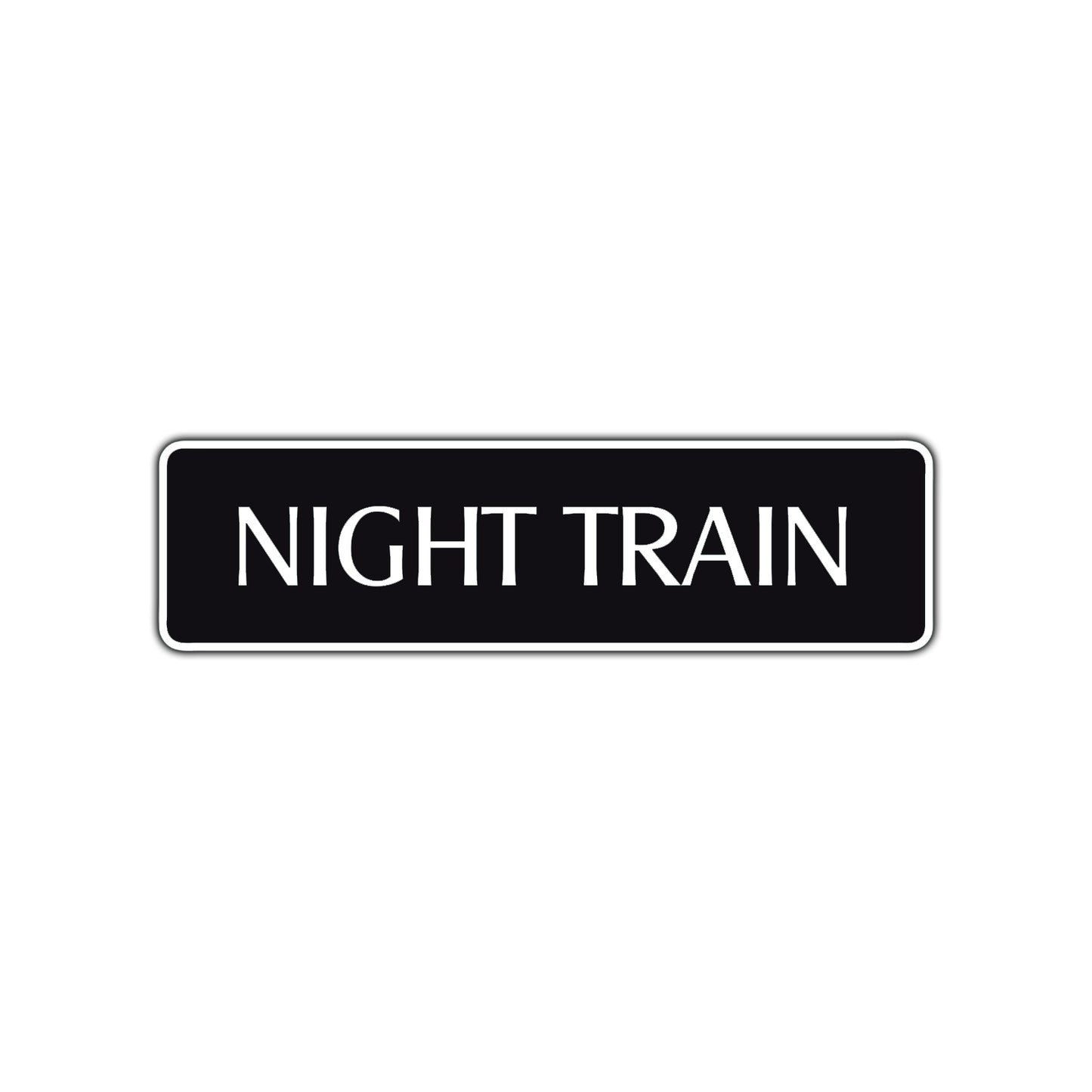 Night Train Harley Road Aluminum Metal Novelty Street Plate Sign Wall Gift Decor