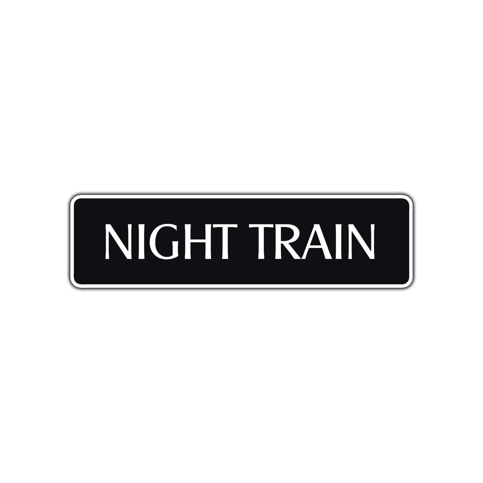 Night Train Harley Road Aluminum Metal Novelty Street Plate Sign Wall Gift Decor
