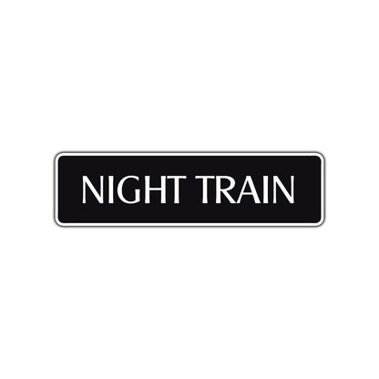 Night Train Harley Road Aluminum Metal Novelty Street Plate Sign Wall Gift Decor