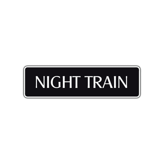 Night Train Harley Road Aluminum Metal Novelty Street Plate Sign Wall Gift Decor