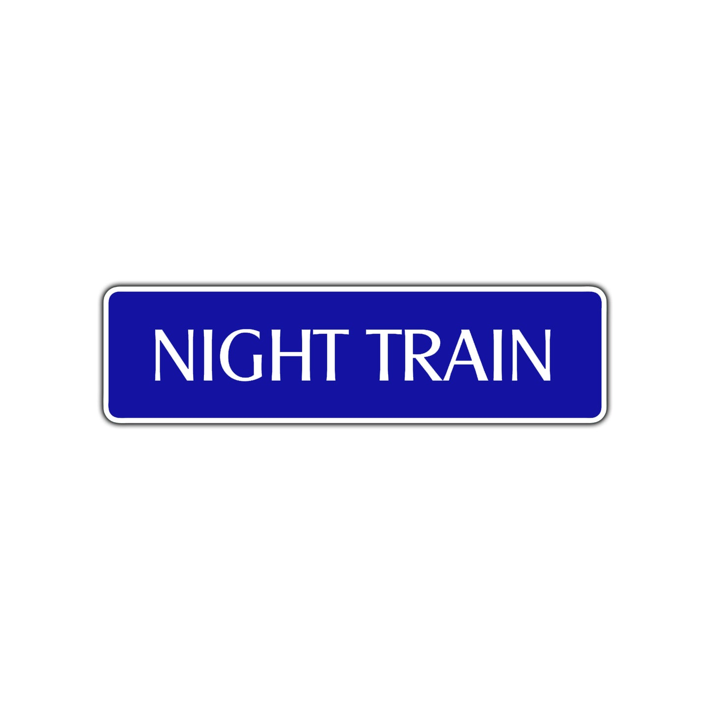 Night Train Harley Road Aluminum Metal Novelty Street Plate Sign Wall Gift Decor