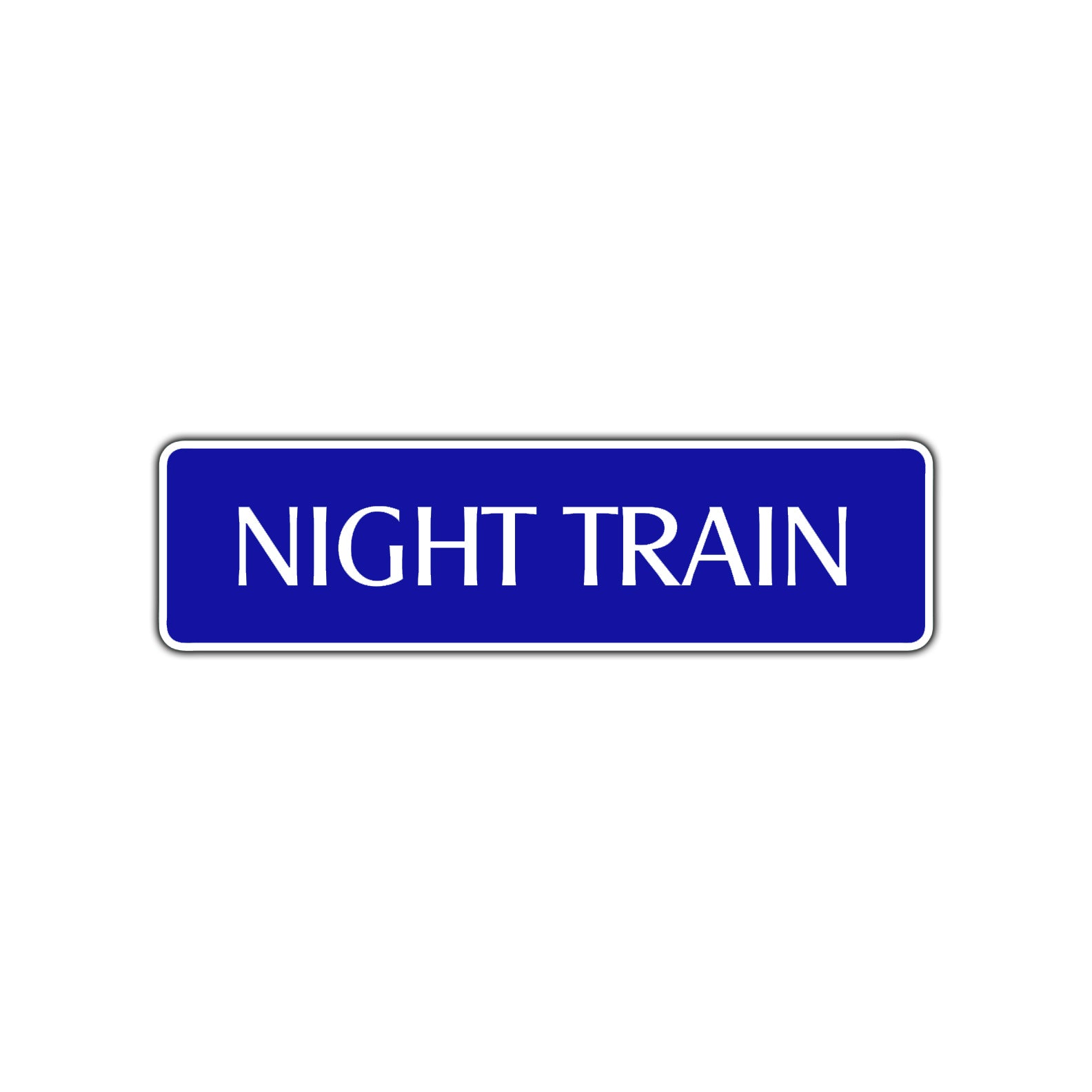 Night Train Harley Road Aluminum Metal Novelty Street Plate Sign Wall Gift Decor