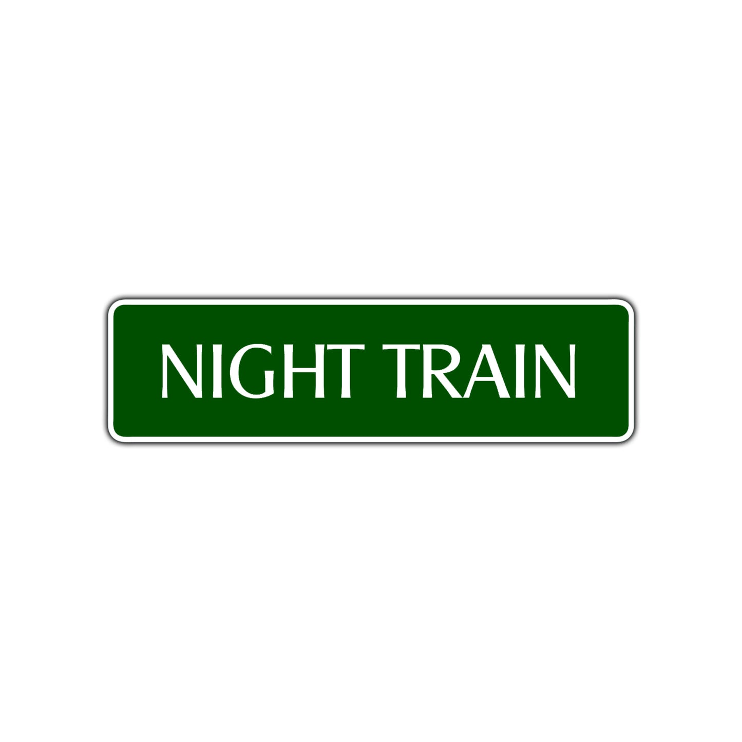 Night Train Harley Road Aluminum Metal Novelty Street Plate Sign Wall Gift Decor