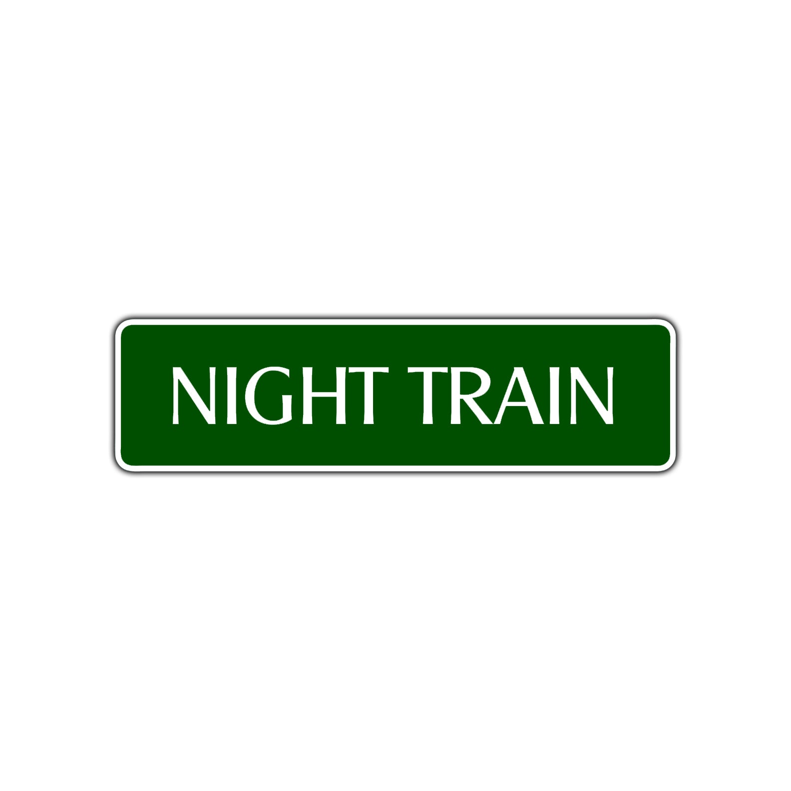 Night Train Harley Road Aluminum Metal Novelty Street Plate Sign Wall Gift Decor