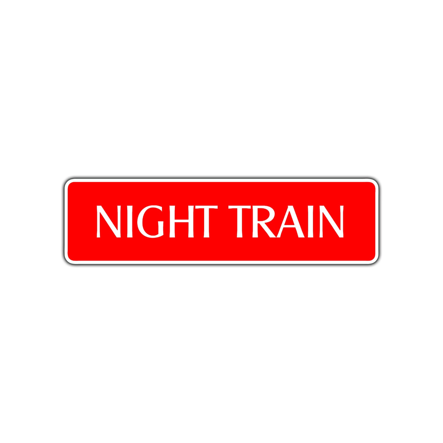 Night Train Harley Road Aluminum Metal Novelty Street Plate Sign Wall Gift Decor