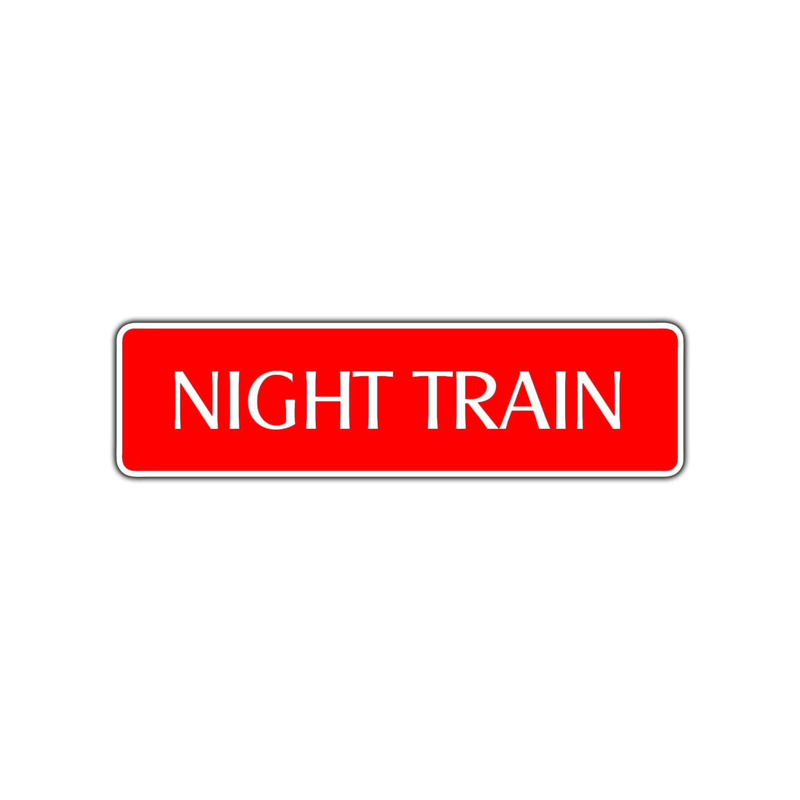 Night Train Harley Road Aluminum Metal Novelty Street Plate Sign Wall Gift Decor