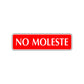 No Moleste Garage Road Aluminum Metal Novelty Street Plate Sign Wall Gift Decor