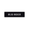 Rub Rider Harley Road Aluminum Metal Novelty Street Plate Sign Wall Gift Decor