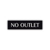 No Outlet Road Warning Traffic Road Aluminum Metal Novelty Street Plate Sign Wall Gift Decor