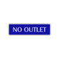 No Outlet Road Warning Traffic Road Aluminum Metal Novelty Street Plate Sign Wall Gift Decor