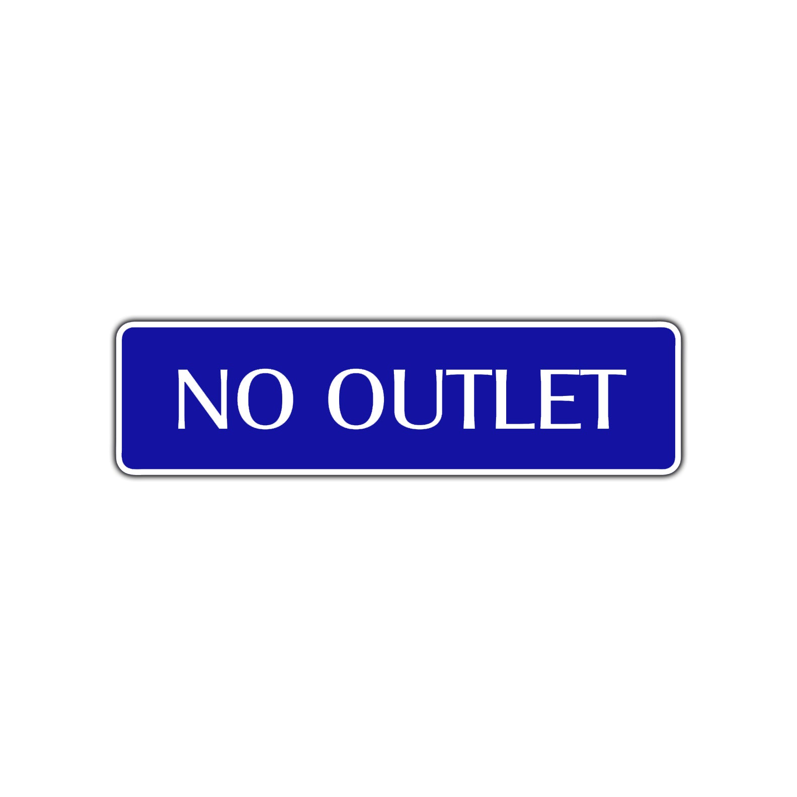 No Outlet Road Warning Traffic Road Aluminum Metal Novelty Street Plate Sign Wall Gift Decor