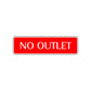 No Outlet Road Warning Traffic Road Aluminum Metal Novelty Street Plate Sign Wall Gift Decor
