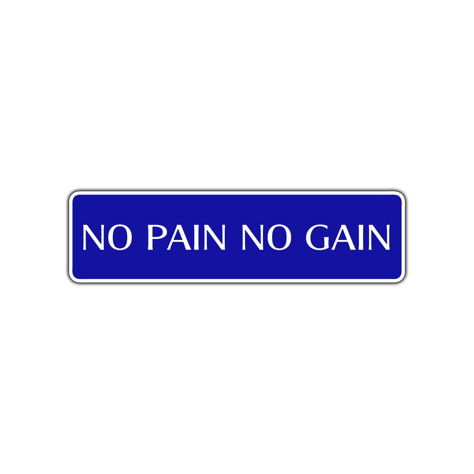 No Pain No Gain Karate MMA Road Aluminum Metal Novelty Street Plate Sign Wall Gift Decor