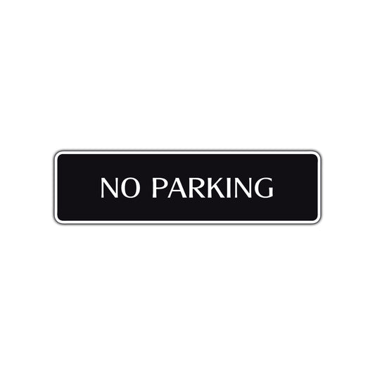 No Parking Road Traffic Private Road Aluminum Metal Novelty Street Plate Sign Wall Gift Decor