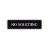 No Soliciting Road Aluminum Metal Novelty Street Plate Sign Wall Gift Decor