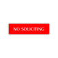 No Soliciting Road Aluminum Metal Novelty Street Plate Sign Wall Gift Decor