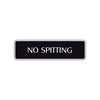 No Spitting Road Aluminum Metal Novelty Street Plate Sign Wall Gift Decor