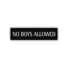 No Boys Allowed Road Aluminum Metal Novelty Street Plate Sign Wall Gift Decor