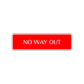 No Way Out Road Aluminum Metal Novelty Street Plate Sign Wall Gift Decor