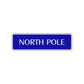 North Pole Penguin Road Aluminum Metal Novelty Street Plate Sign Wall Gift Decor