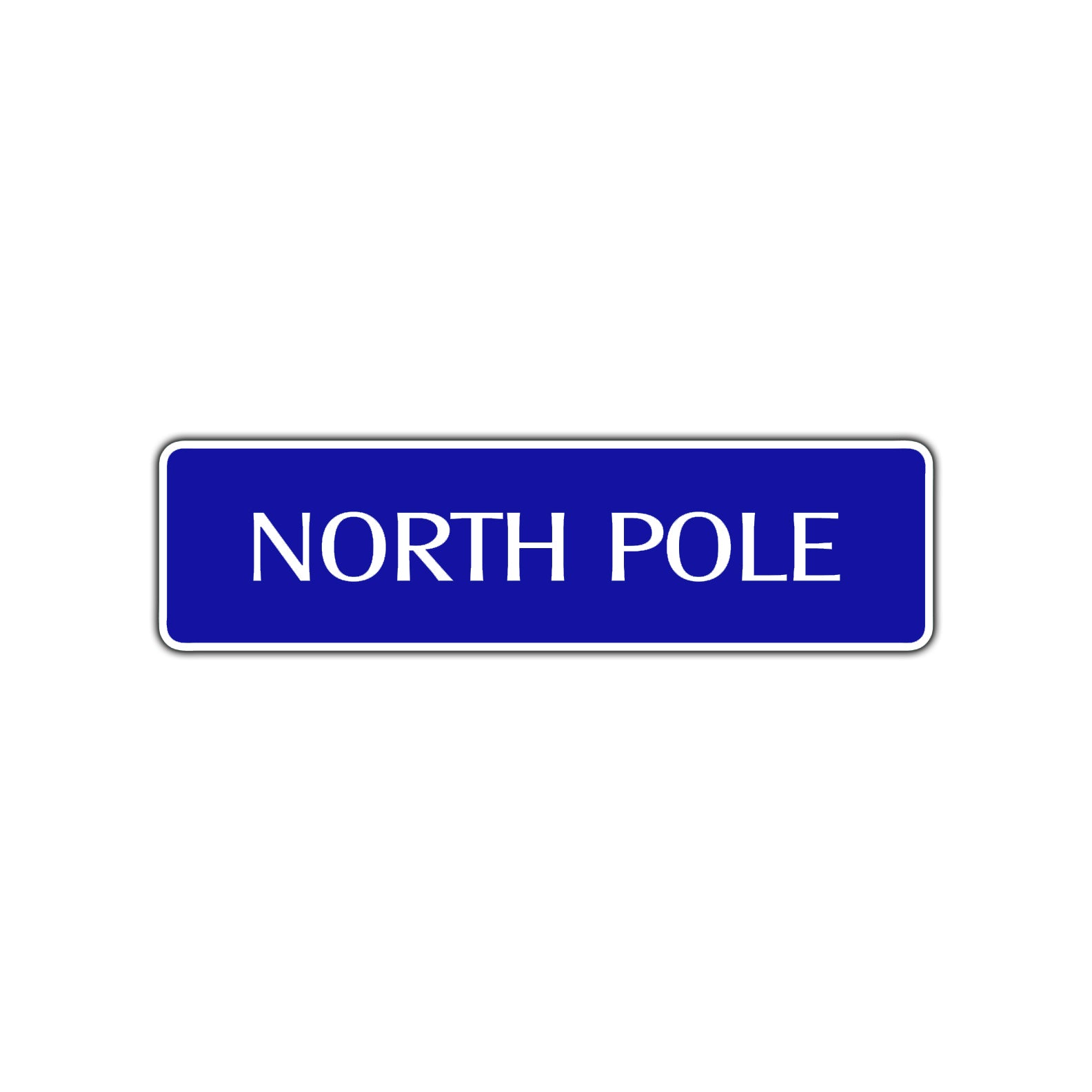 North Pole Penguin Road Aluminum Metal Novelty Street Plate Sign Wall Gift Decor