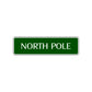 North Pole Penguin Road Aluminum Metal Novelty Street Plate Sign Wall Gift Decor