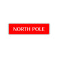 North Pole Penguin Road Aluminum Metal Novelty Street Plate Sign Wall Gift Decor