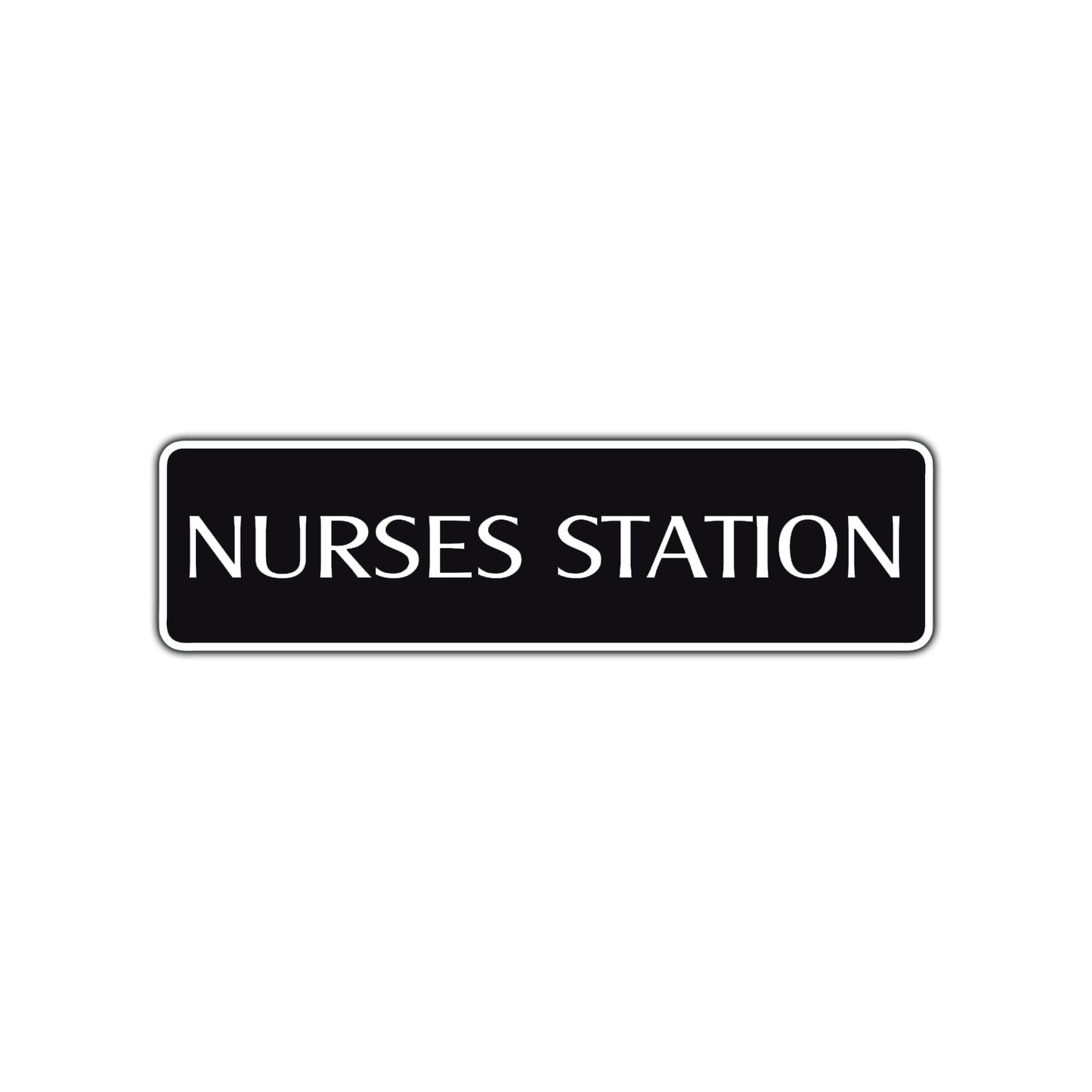 Nurses Station Road Aluminum Metal Novelty Street Plate Sign Wall Gift Decor