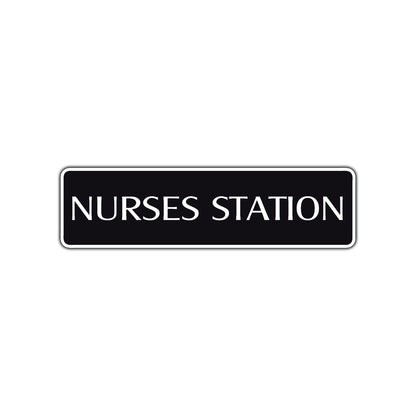 Nurses Station Road Aluminum Metal Novelty Street Plate Sign Wall Gift Decor