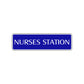 Nurses Station Road Aluminum Metal Novelty Street Plate Sign Wall Gift Decor