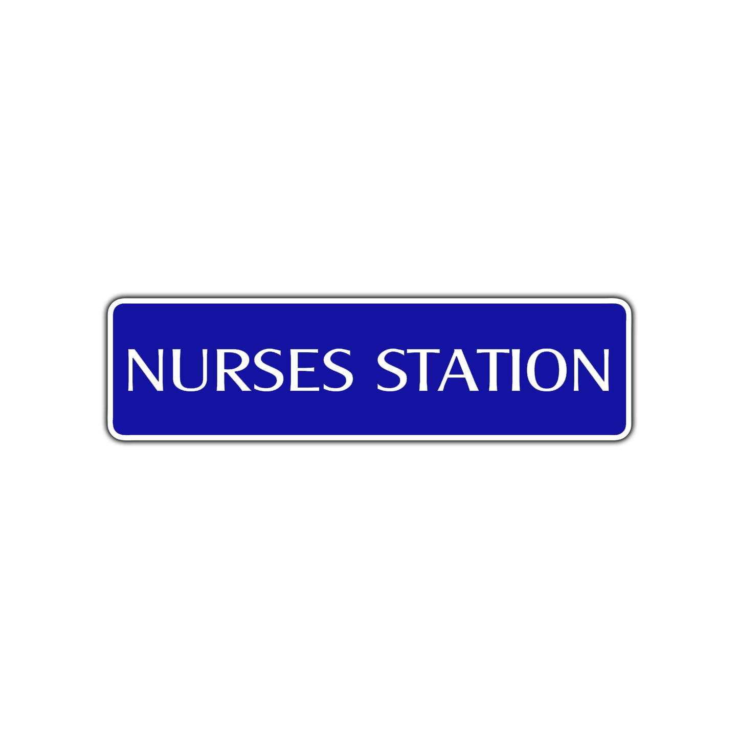 Nurses Station Road Aluminum Metal Novelty Street Plate Sign Wall Gift Decor