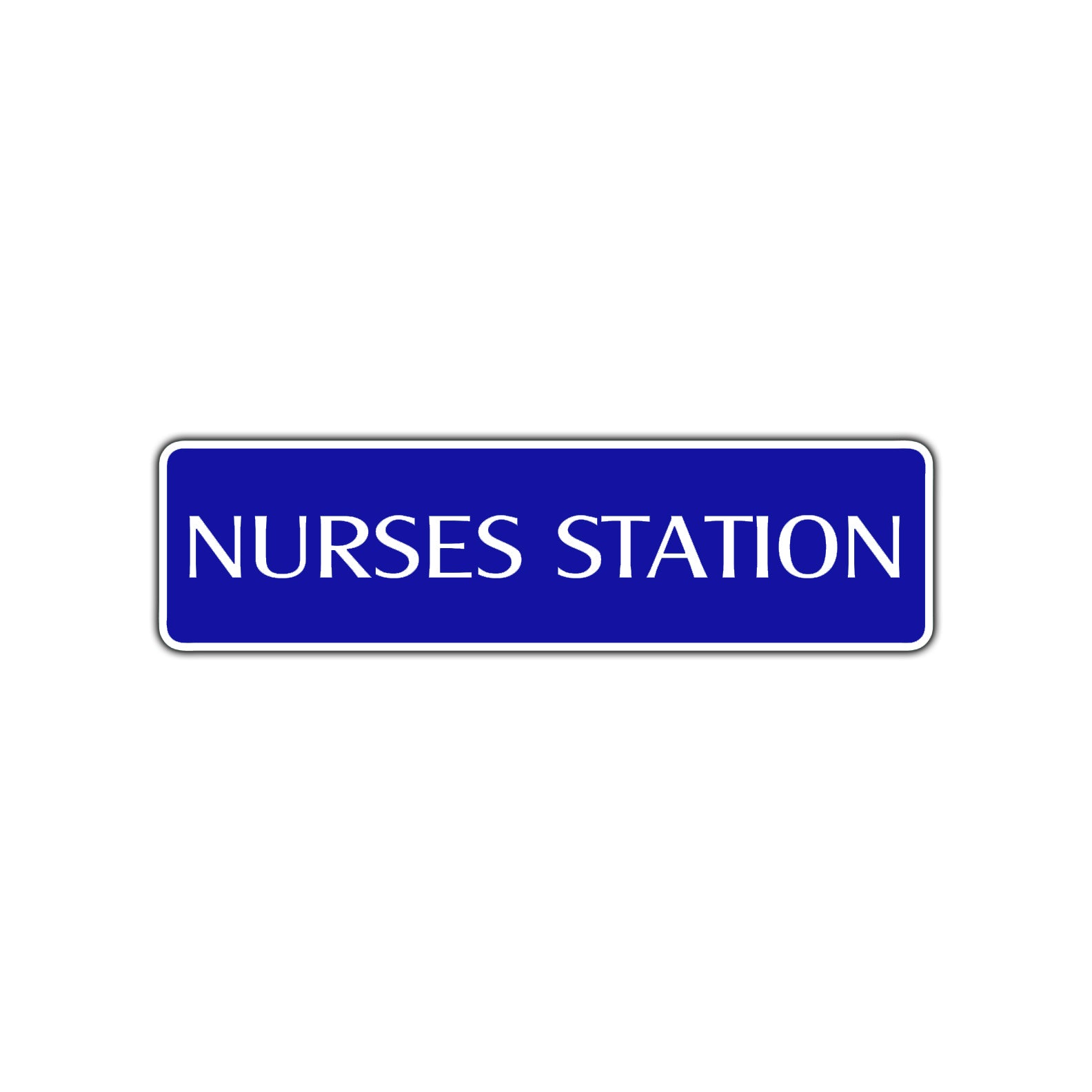 Nurses Station Road Aluminum Metal Novelty Street Plate Sign Wall Gift Decor