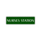 Nurses Station Road Aluminum Metal Novelty Street Plate Sign Wall Gift Decor