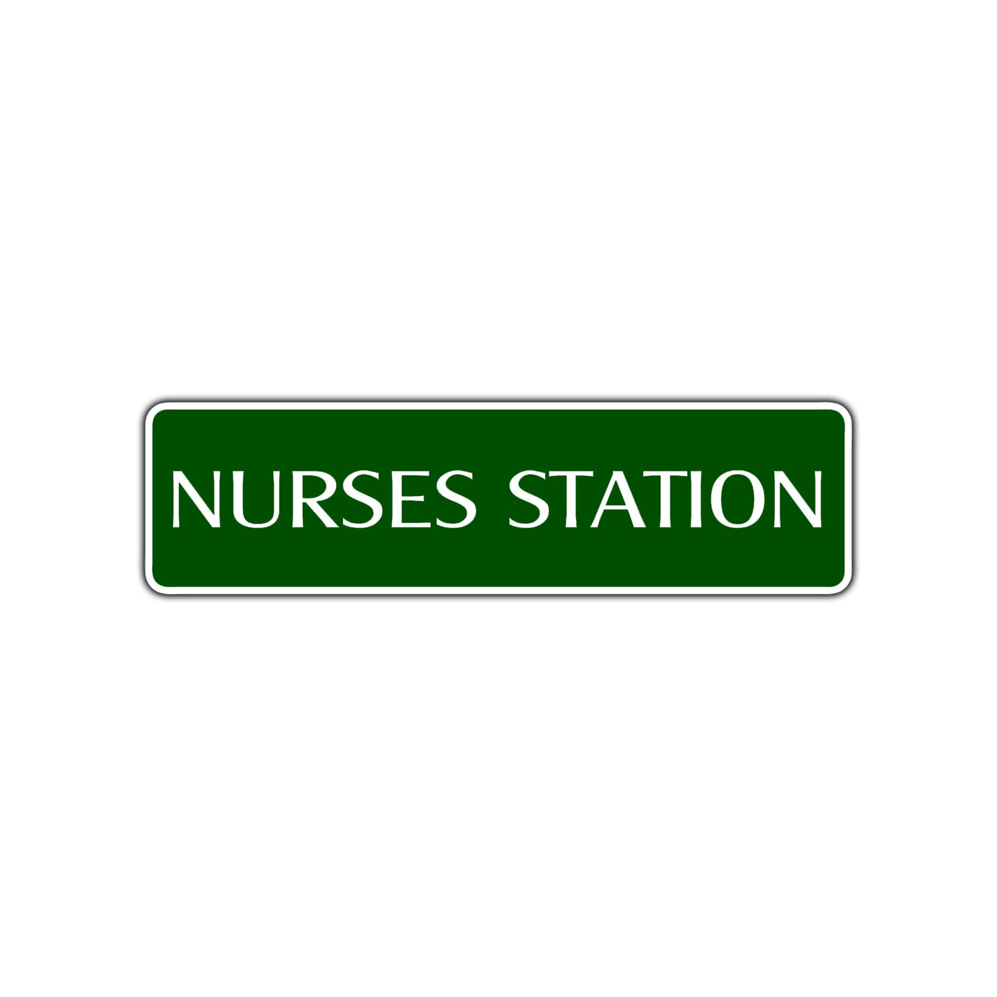 Nurses Station Road Aluminum Metal Novelty Street Plate Sign Wall Gift Decor