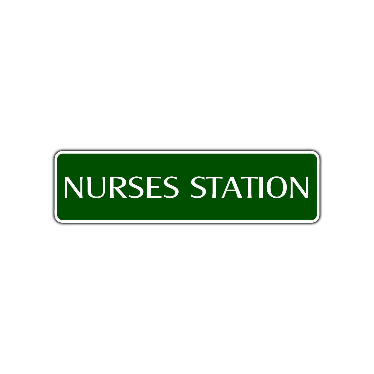Nurses Station Road Aluminum Metal Novelty Street Plate Sign Wall Gift Decor