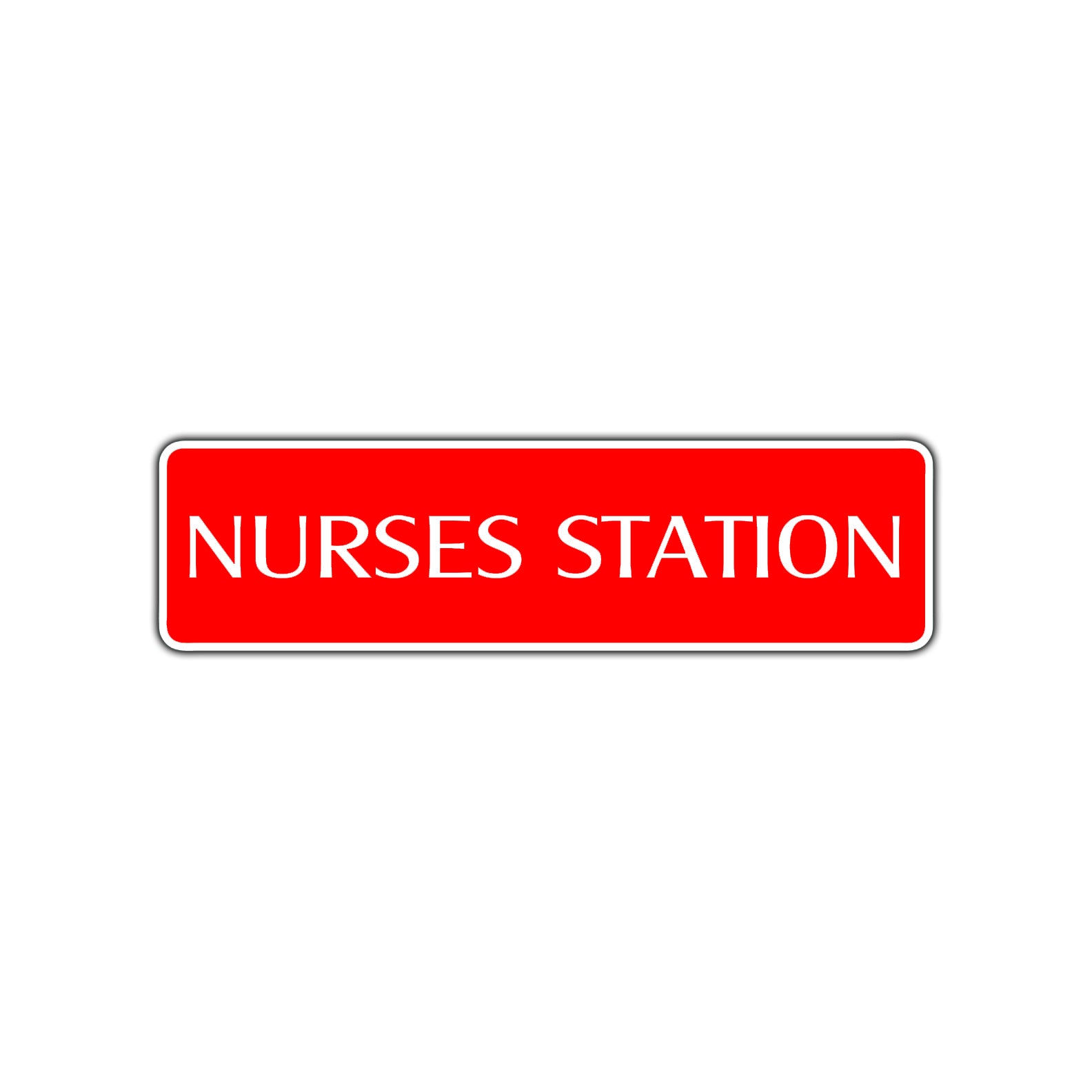 Nurses Station Road Aluminum Metal Novelty Street Plate Sign Wall Gift Decor