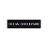 Ocean Boulevard Road Aluminum Metal Novelty Street Plate Sign Wall Gift Decor