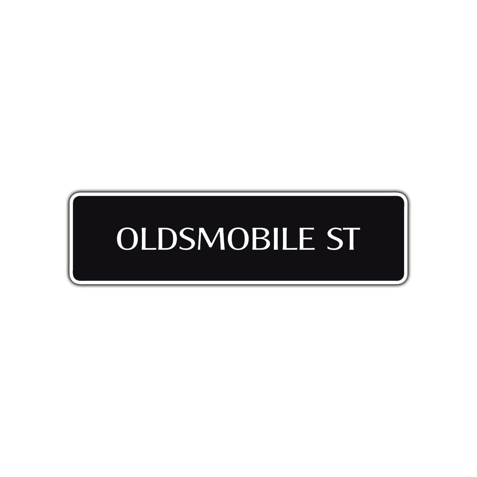 Oldsmobile St Road Aluminum Metal Novelty Street Plate Sign Wall Gift Decor