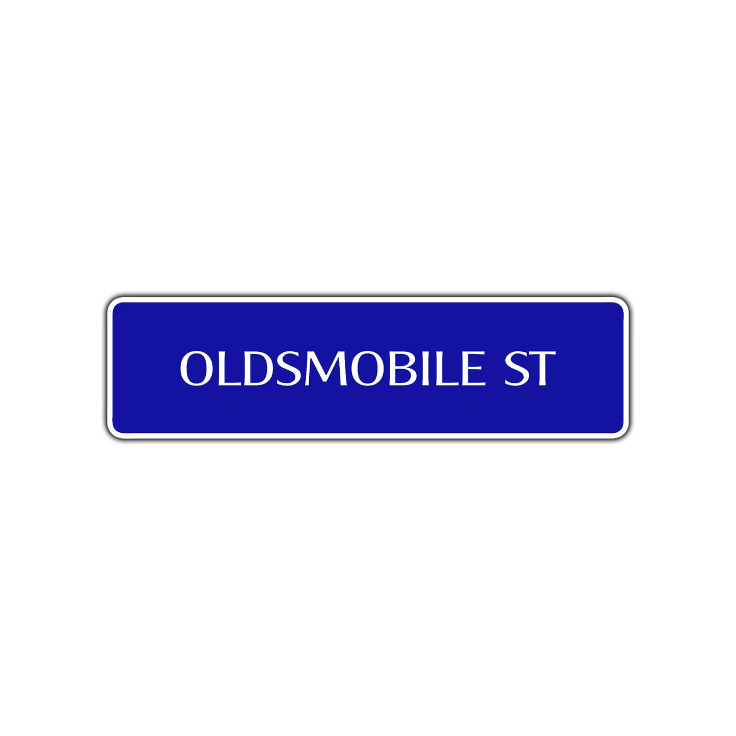 Oldsmobile St Road Aluminum Metal Novelty Street Plate Sign Wall Gift Decor