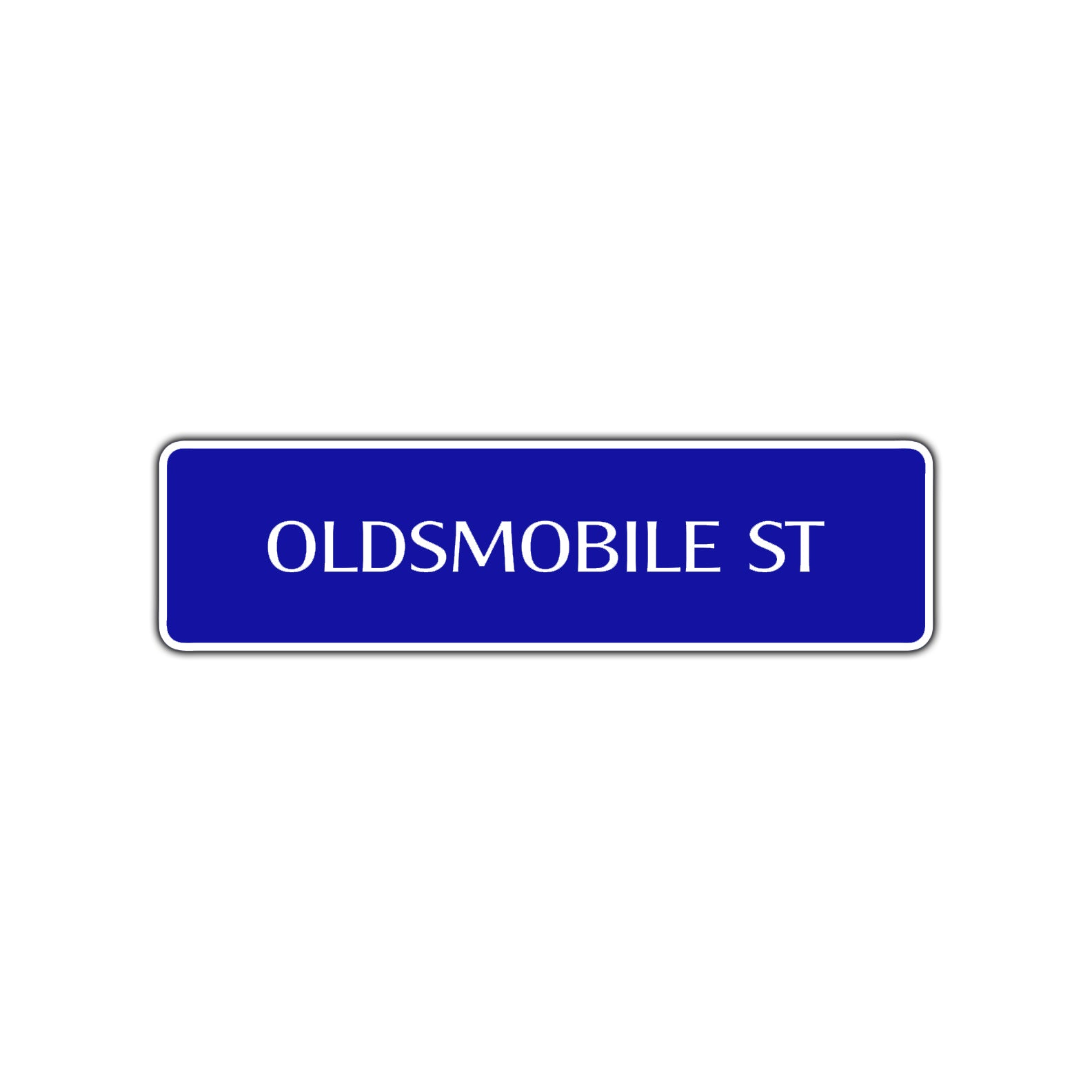 Oldsmobile St Road Aluminum Metal Novelty Street Plate Sign Wall Gift Decor
